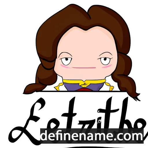 cartoon of the name Elizabete