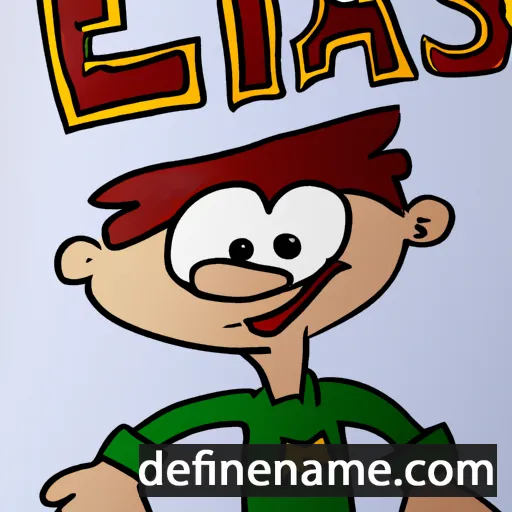 cartoon of the name Eljas