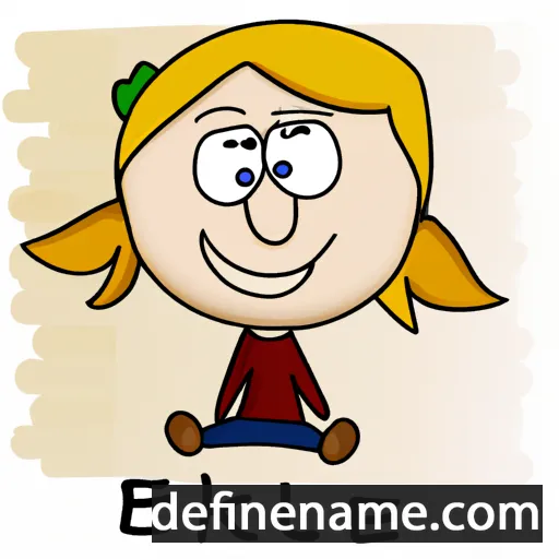 cartoon of the name Elke