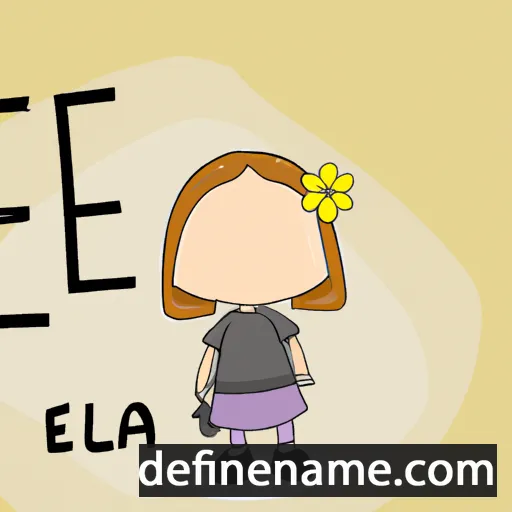 cartoon of the name Ella