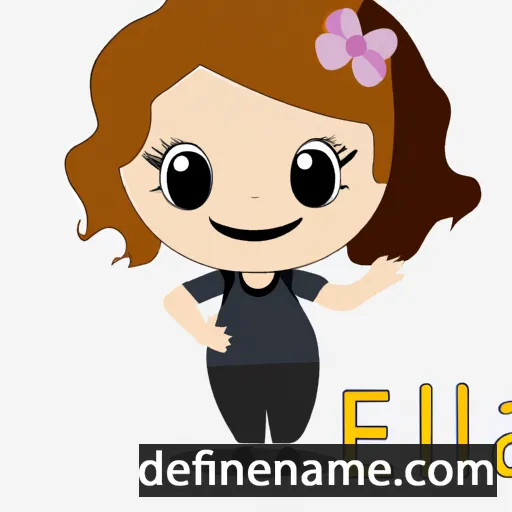 cartoon of the name Ella