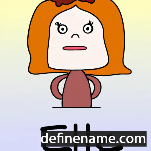 cartoon of the name Elle