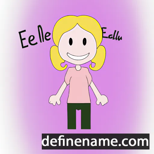 cartoon of the name Ellie