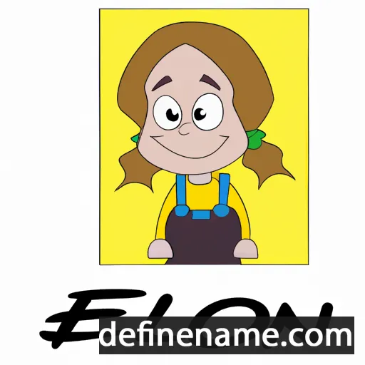 cartoon of the name Ellinor