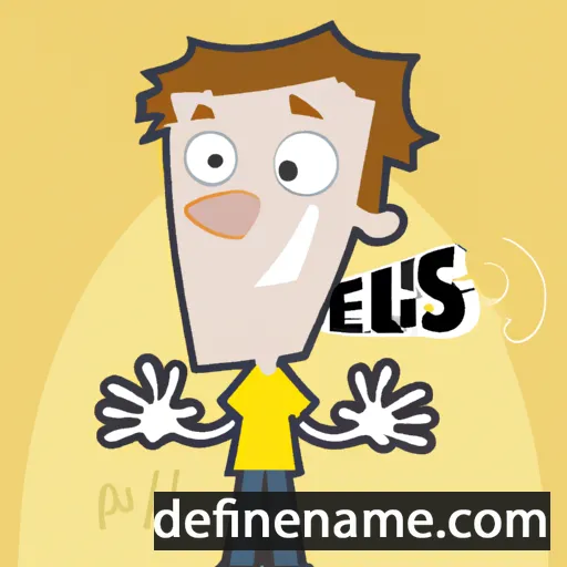 cartoon of the name Ellis