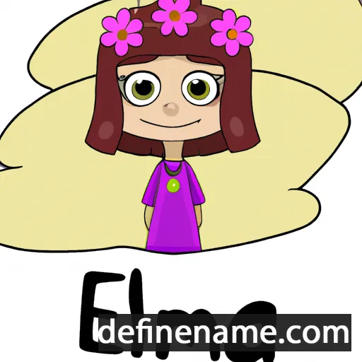 cartoon of the name Elma