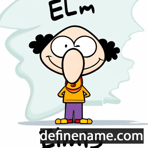 cartoon of the name Elmas