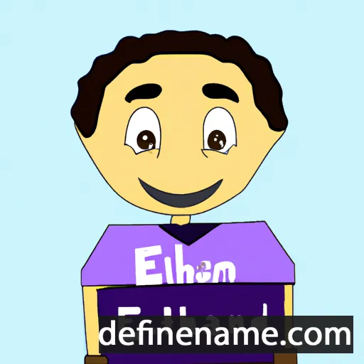 cartoon of the name Elnathan