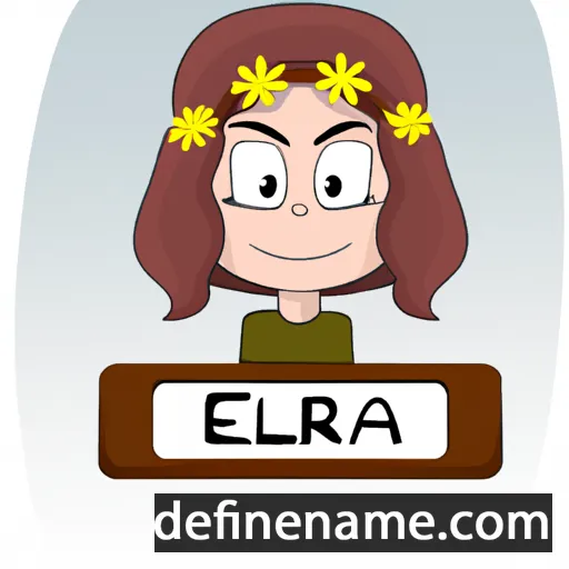 cartoon of the name Elora