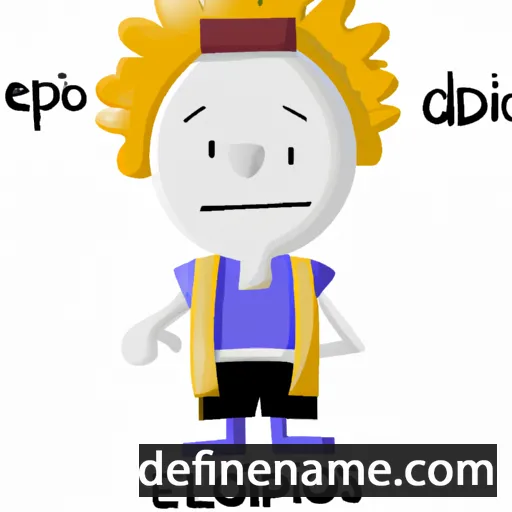 cartoon of the name Elpidios