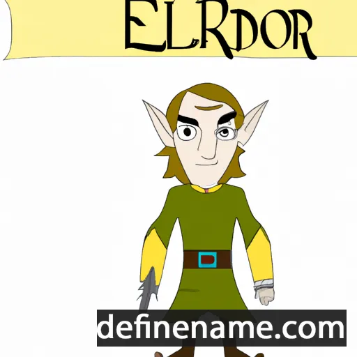 cartoon of the name Elrond