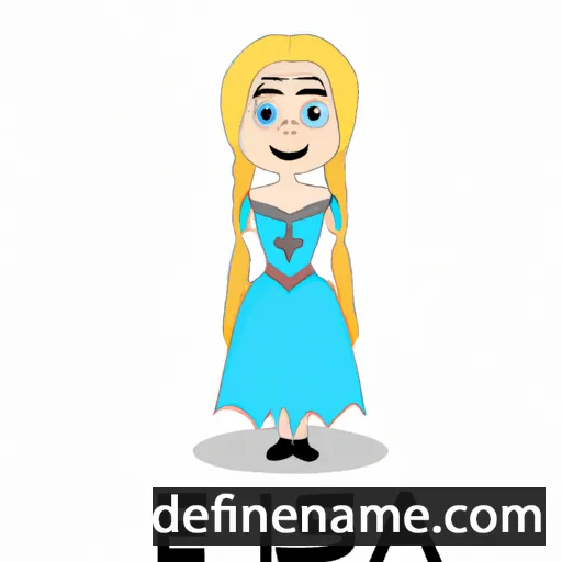 cartoon of the name Elsa