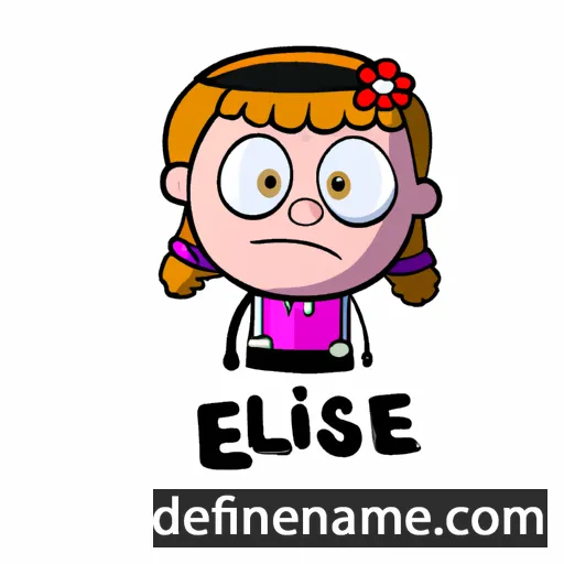 cartoon of the name Elsie