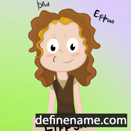 cartoon of the name Elspeth