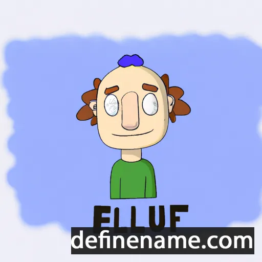 cartoon of the name Eluf