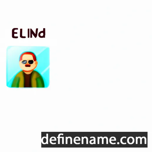 cartoon of the name Eluned