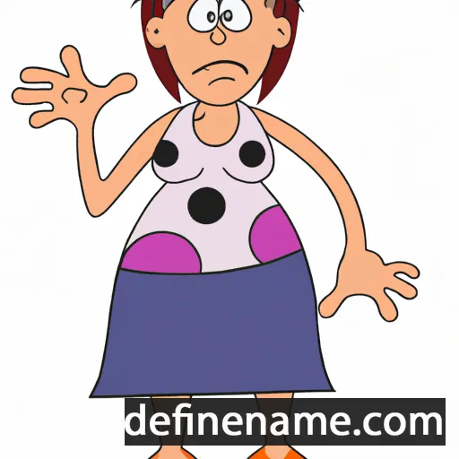 cartoon of the name Elvia