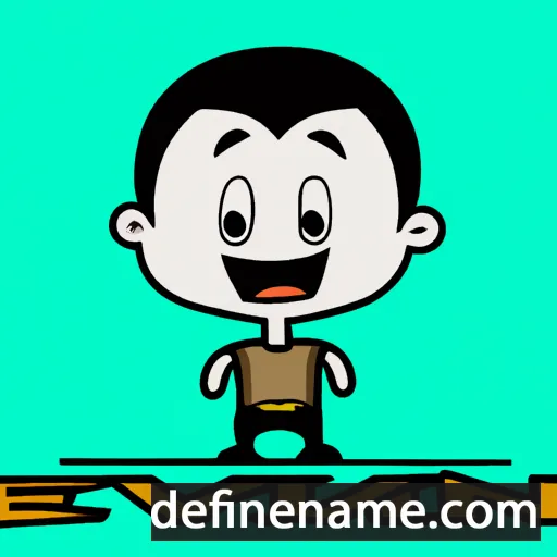 cartoon of the name Elvin