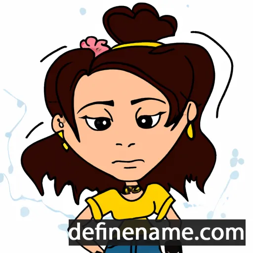 cartoon of the name Elvina