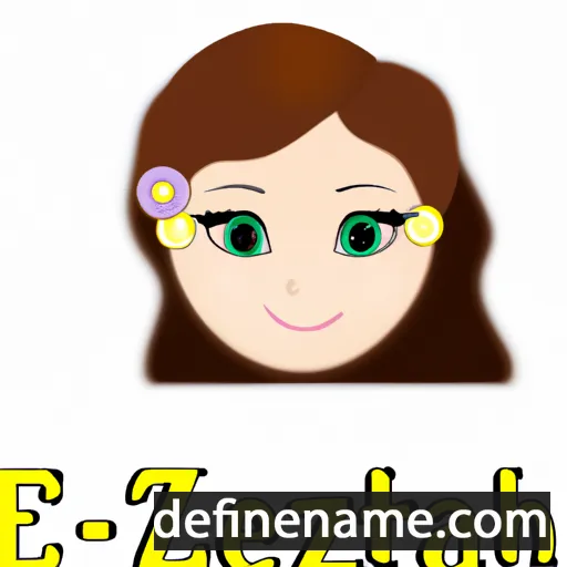 cartoon of the name Elyzabeth