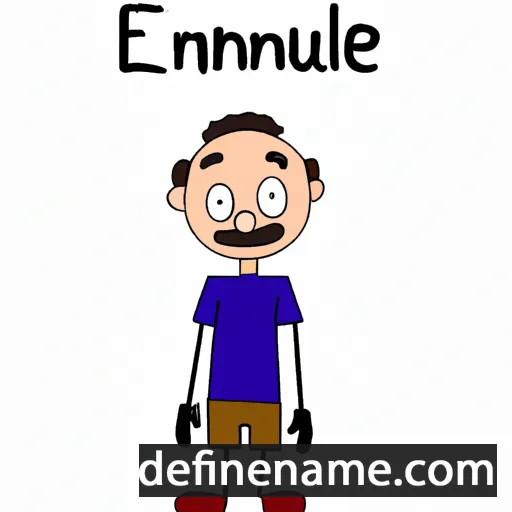 cartoon of the name Emanuel