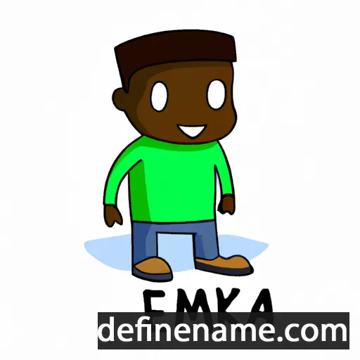 cartoon of the name Emeka