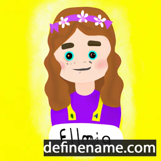 cartoon of the name Emelina