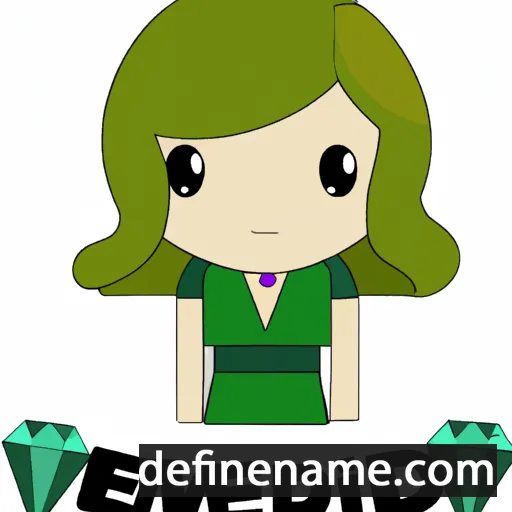 cartoon of the name Emerald