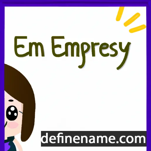 cartoon of the name Emersyn