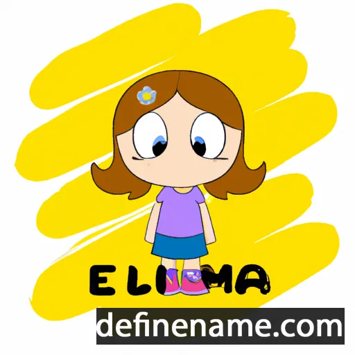 cartoon of the name Emília