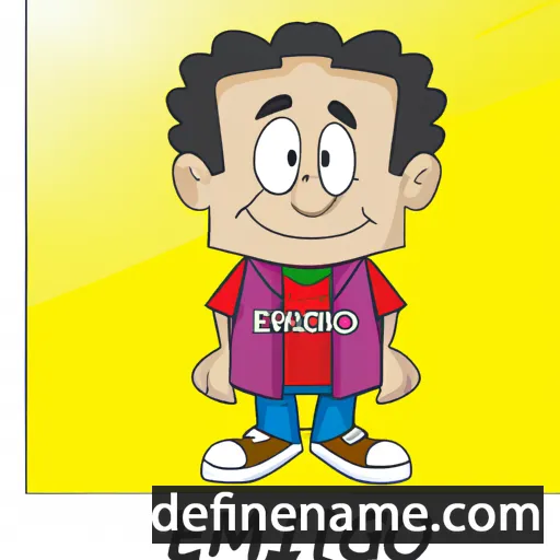 cartoon of the name Emigdio