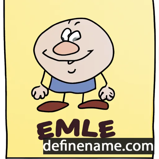 cartoon of the name Emile