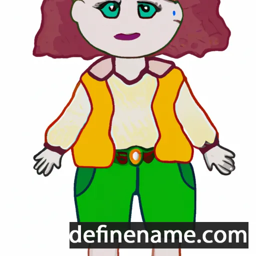 cartoon of the name Emili