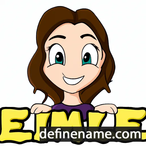 cartoon of the name Emilie