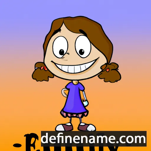 cartoon of the name Emily