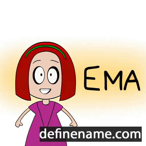 cartoon of the name Emira