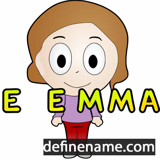 cartoon of the name Emma