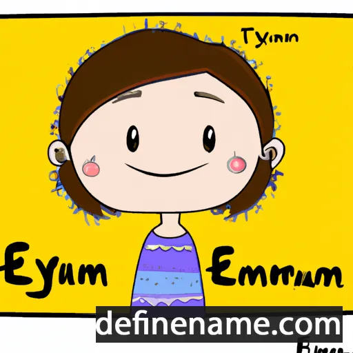 cartoon of the name Emmalyn