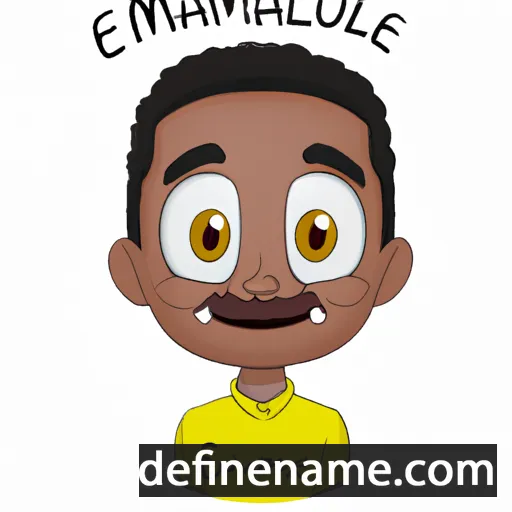 cartoon of the name Emmanouel