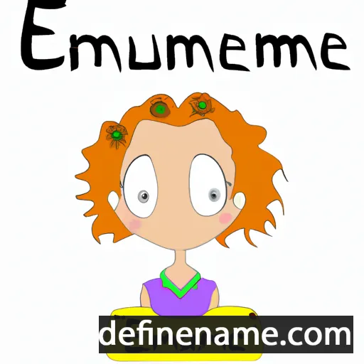 cartoon of the name Emmanuelle