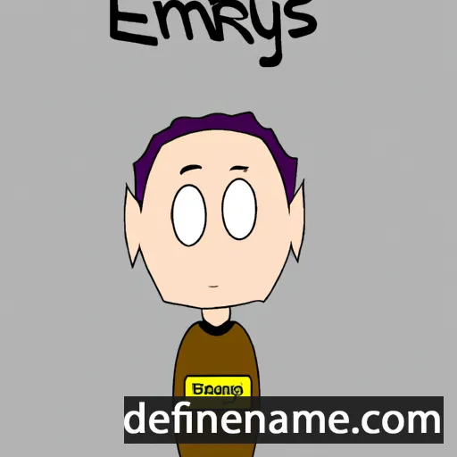 cartoon of the name Emrys