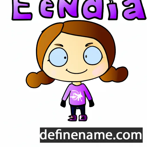 cartoon of the name Endla