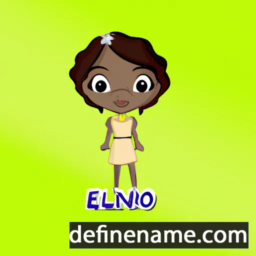 cartoon of the name Eniola