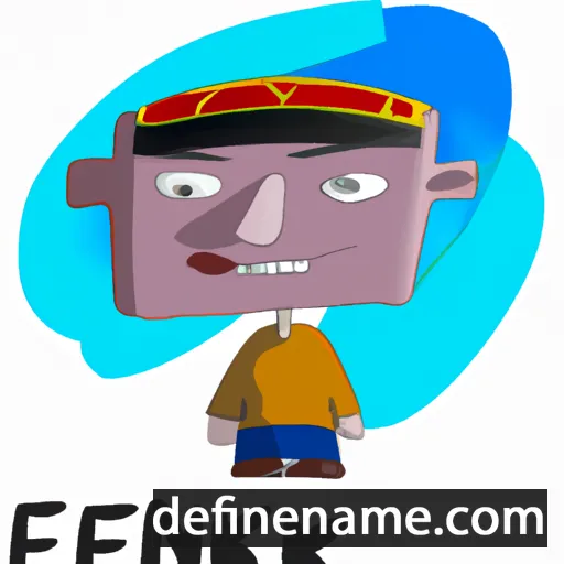 cartoon of the name Enkh