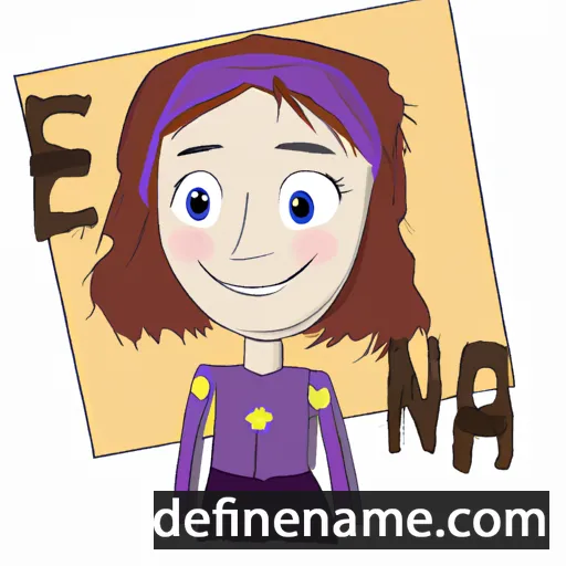 cartoon of the name Enora