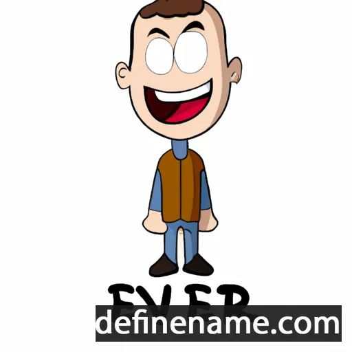 cartoon of the name Enver