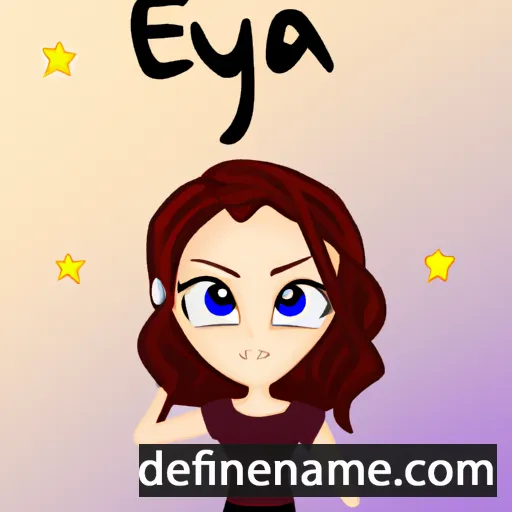 cartoon of the name Enya