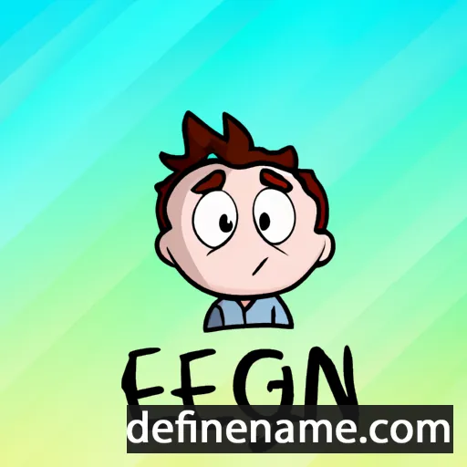 cartoon of the name Eógan