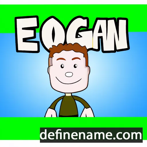 cartoon of the name Eoghan