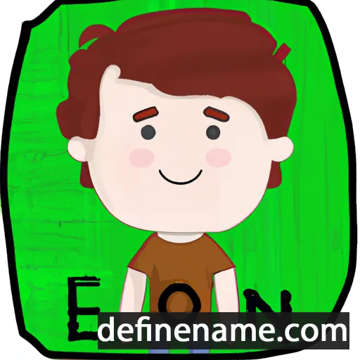 cartoon of the name Eoin